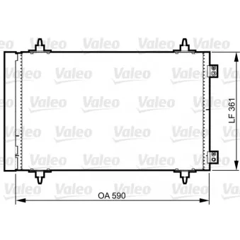 Condenseur, climatisation VALEO 814366
