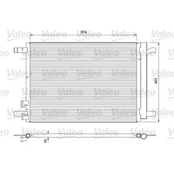Condenseur, climatisation VALEO 814375