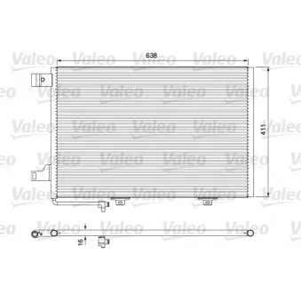 Condenseur, climatisation VALEO 814376