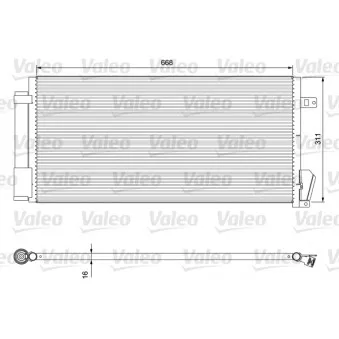 Condenseur, climatisation VALEO 814377