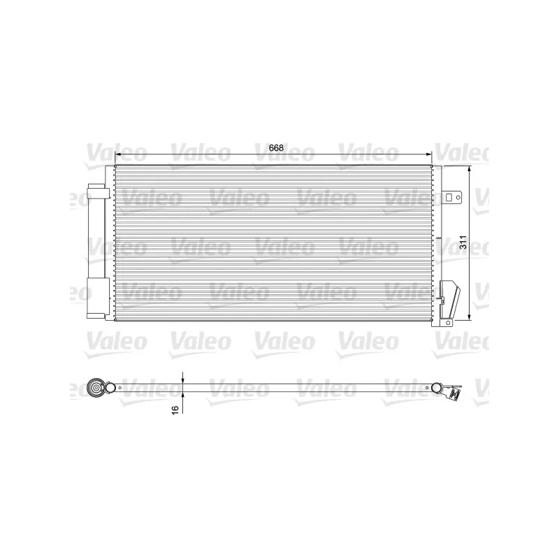 Condenseur, climatisation VALEO 814377