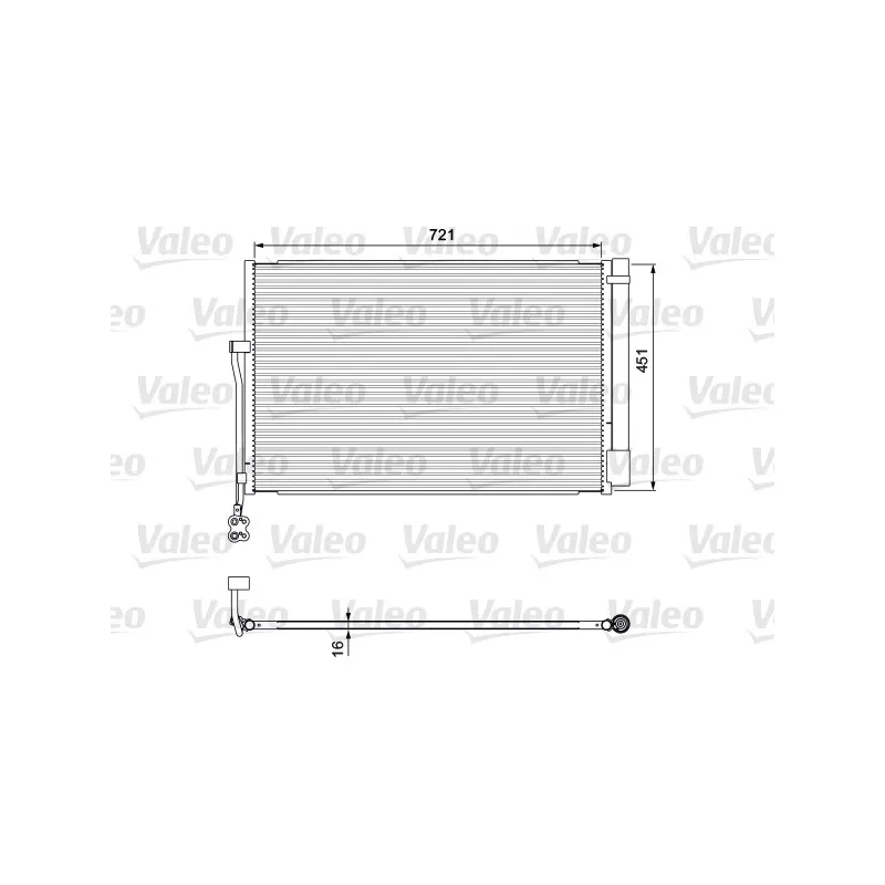 Condenseur, climatisation VALEO 814379