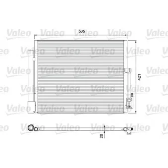 Condenseur, climatisation VALEO 814382