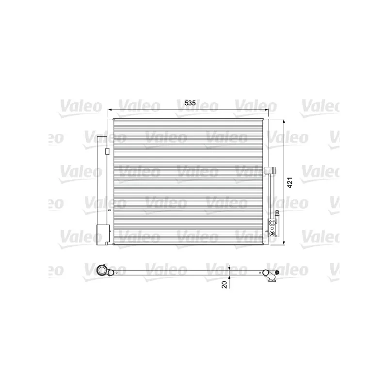 Condenseur, climatisation VALEO 814382