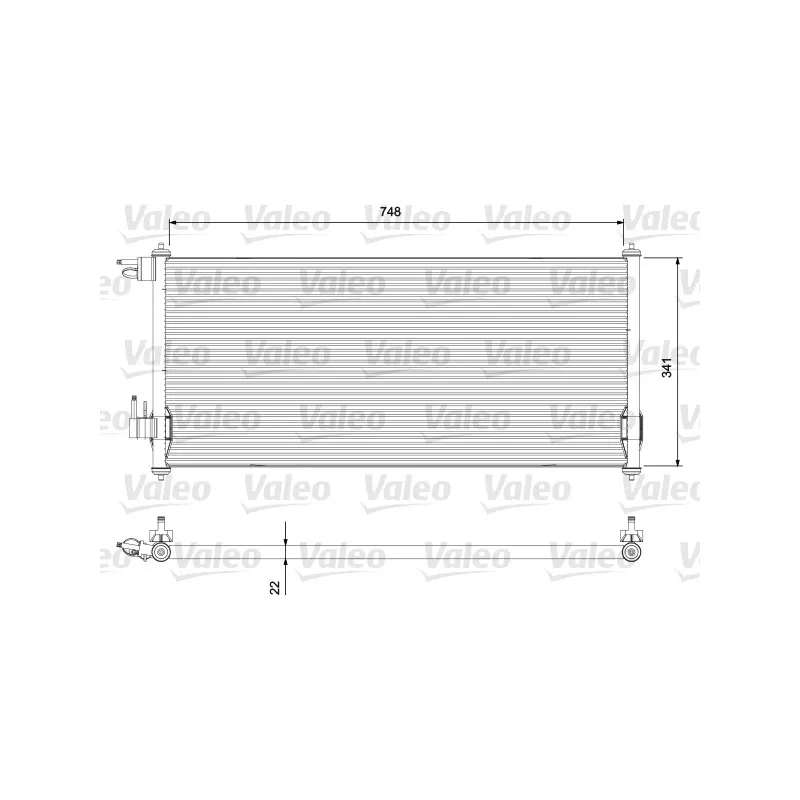 Condenseur, climatisation VALEO 814383