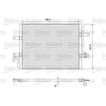Condenseur, climatisation VALEO 814384