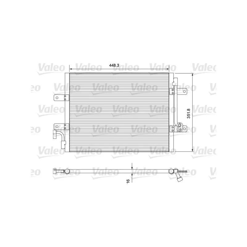 Condenseur, climatisation VALEO 814384