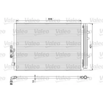 Condenseur, climatisation VALEO 814387