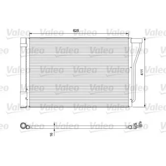 Condenseur, climatisation VALEO 814388