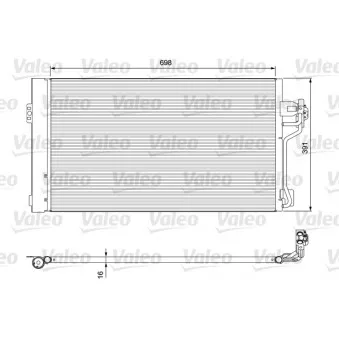Condenseur, climatisation VALEO 814391