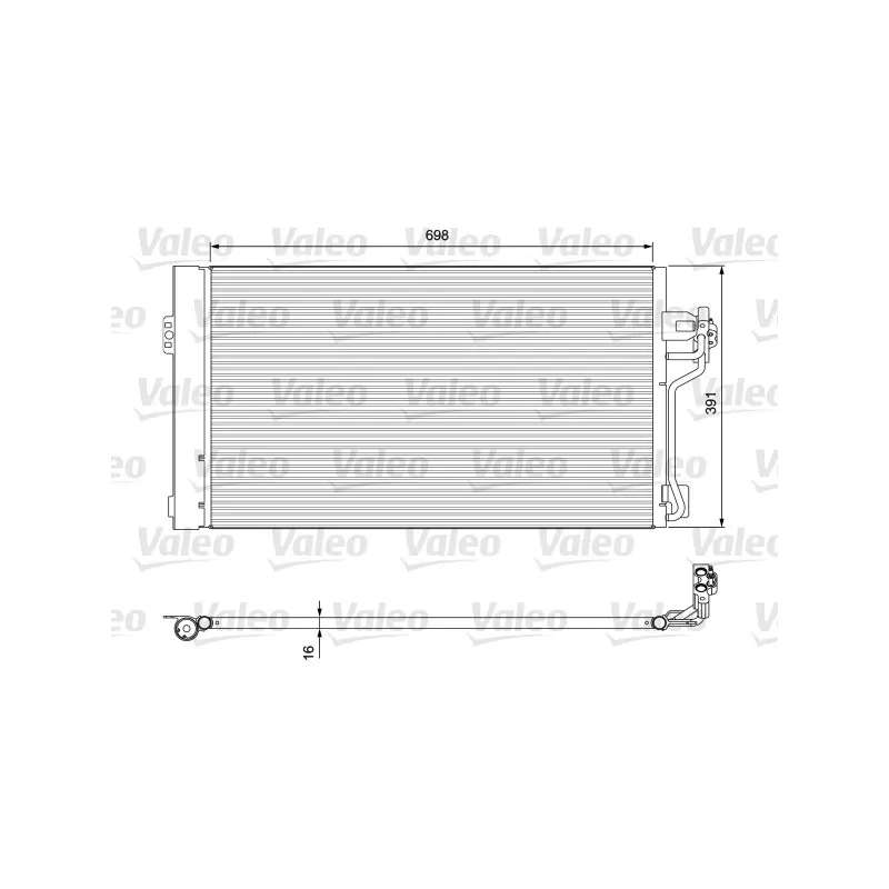 Condenseur, climatisation VALEO 814391
