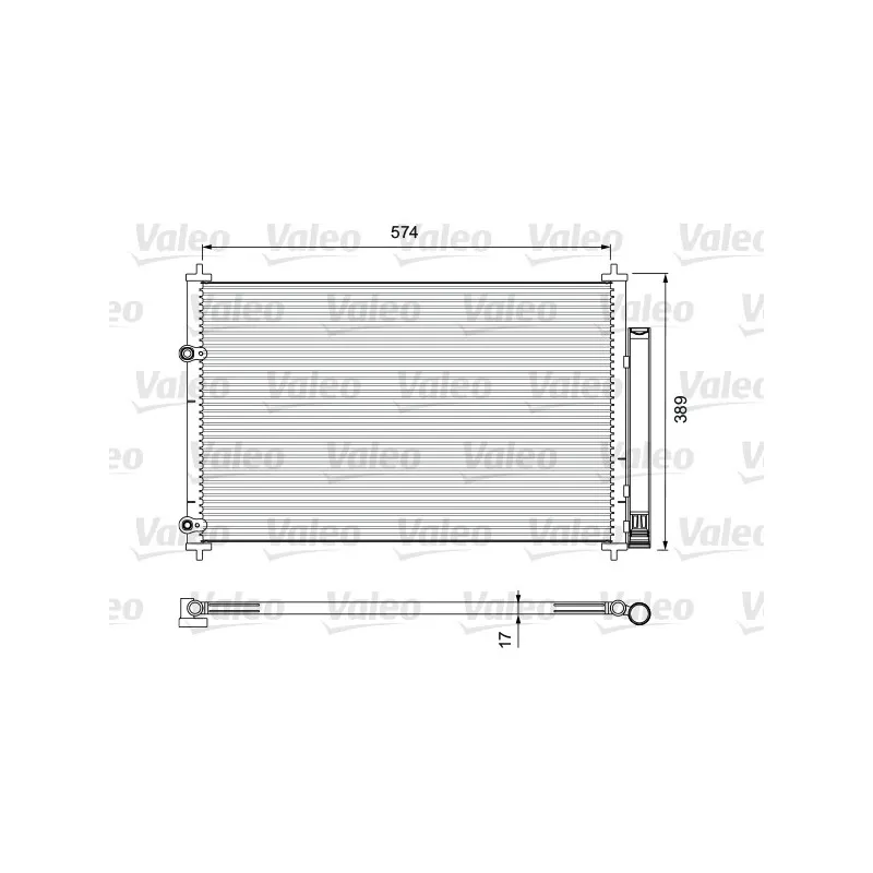 Condenseur, climatisation VALEO 814392