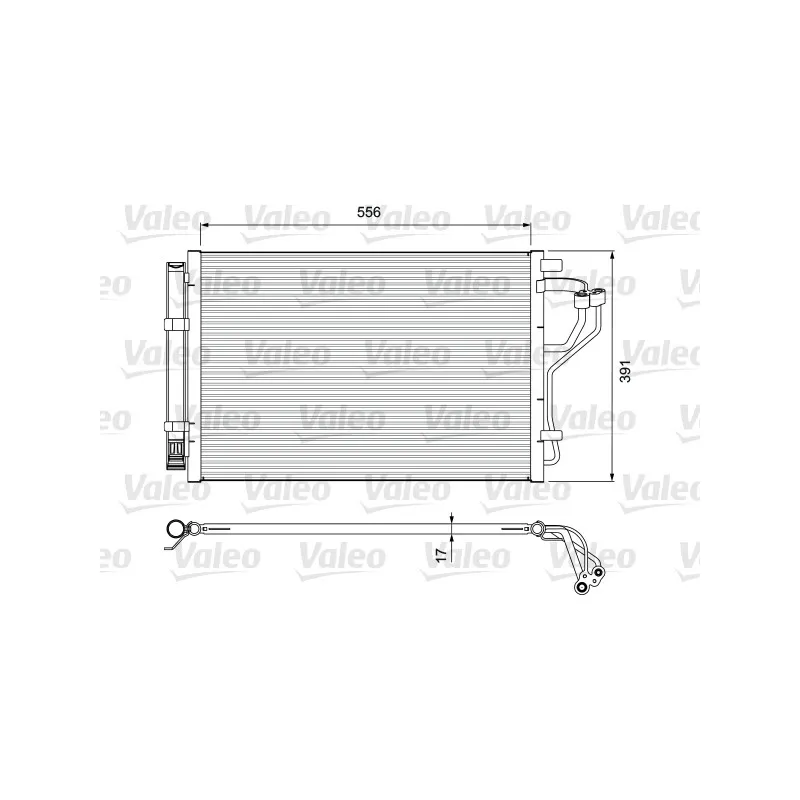 Condenseur, climatisation VALEO 814394