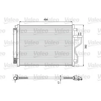 Condenseur, climatisation VALEO 814396