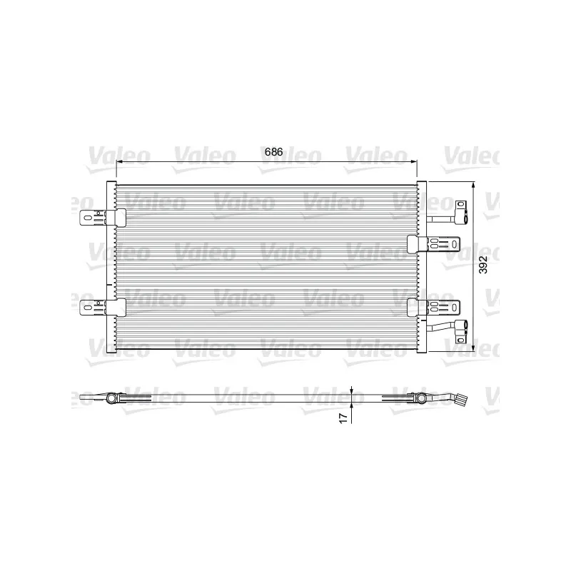 Condenseur, climatisation VALEO 814398