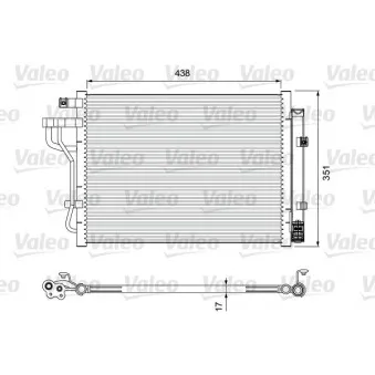 Condenseur, climatisation VALEO 814399