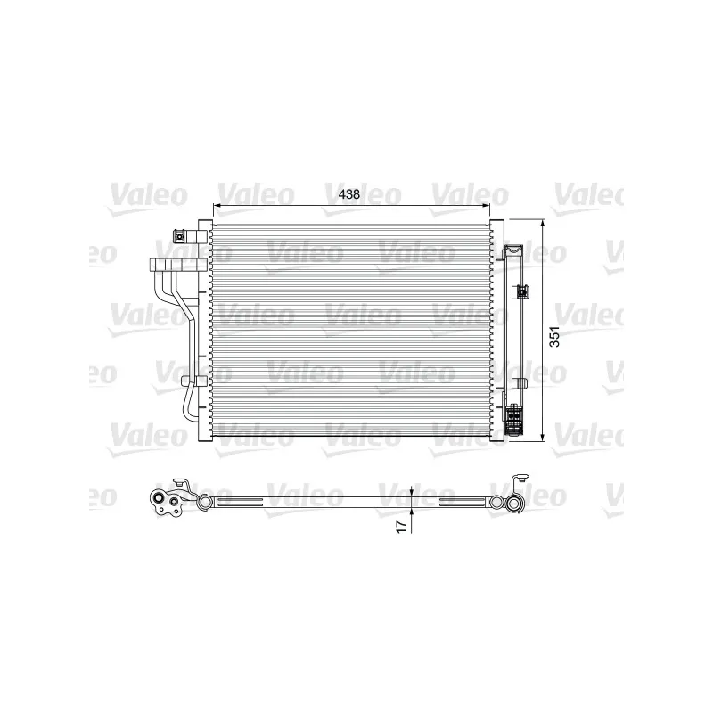 Condenseur, climatisation VALEO 814399