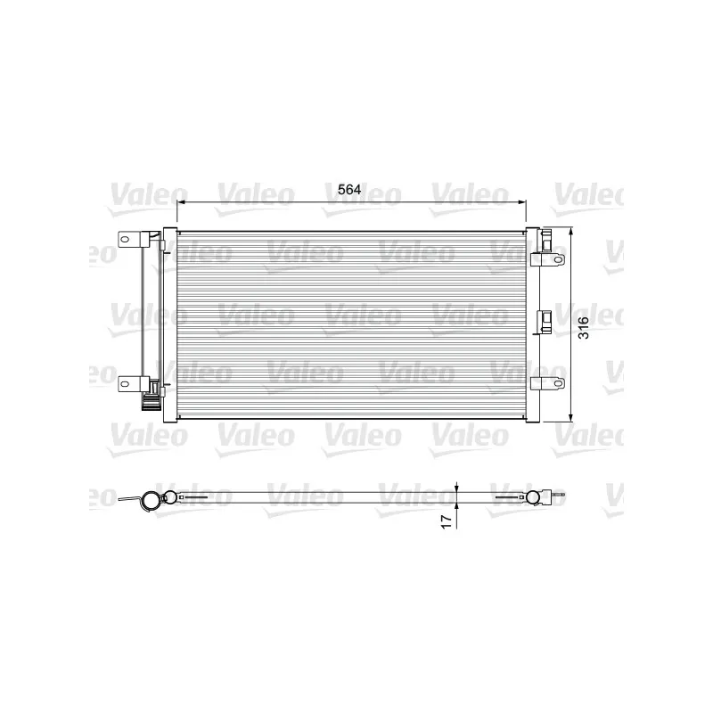 Condenseur, climatisation VALEO 814401