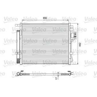 Condenseur, climatisation VALEO 814404