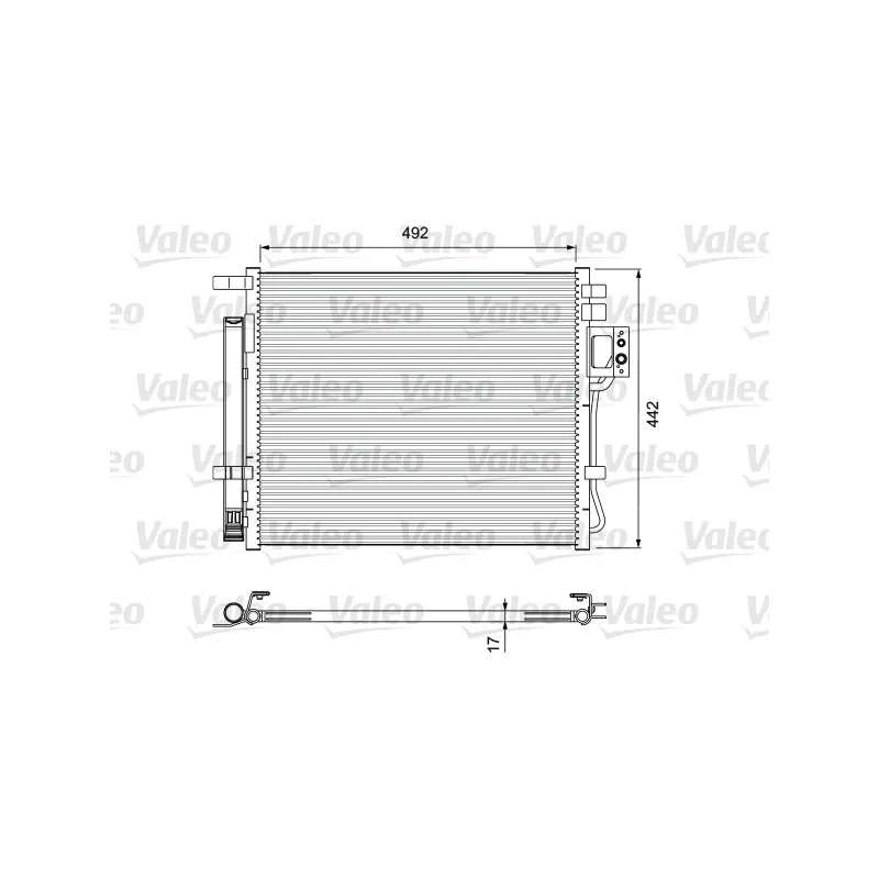 Condenseur, climatisation VALEO 814404