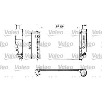 Radiateur, refroidissement du moteur VALEO 816554