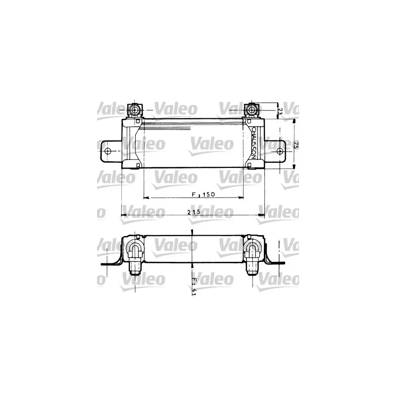 Radiateur d'huile VALEO 816590