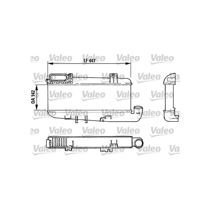 Intercooler, échangeur VALEO 816613