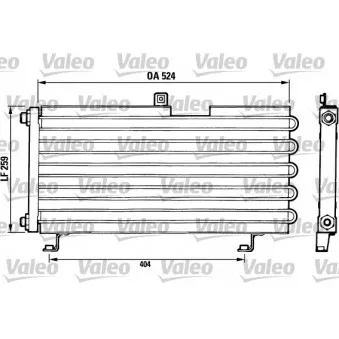 Condenseur, climatisation VALEO 816634
