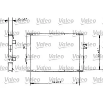 Radiateur, refroidissement du moteur VALEO 816646