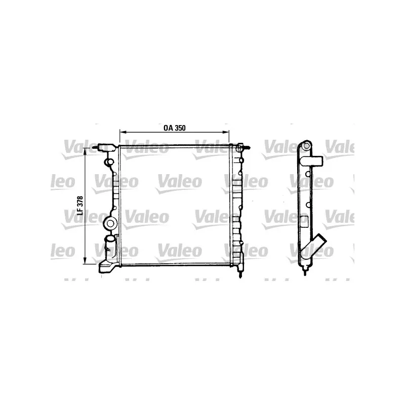 Radiateur, refroidissement du moteur VALEO 816656