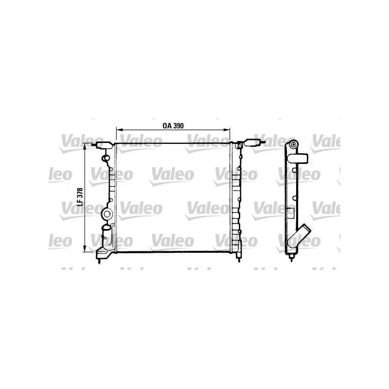 Radiateur, refroidissement du moteur VALEO 816657