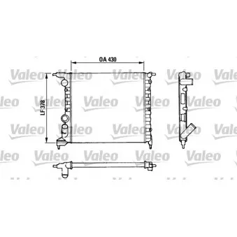 Radiateur, refroidissement du moteur VALEO 816658