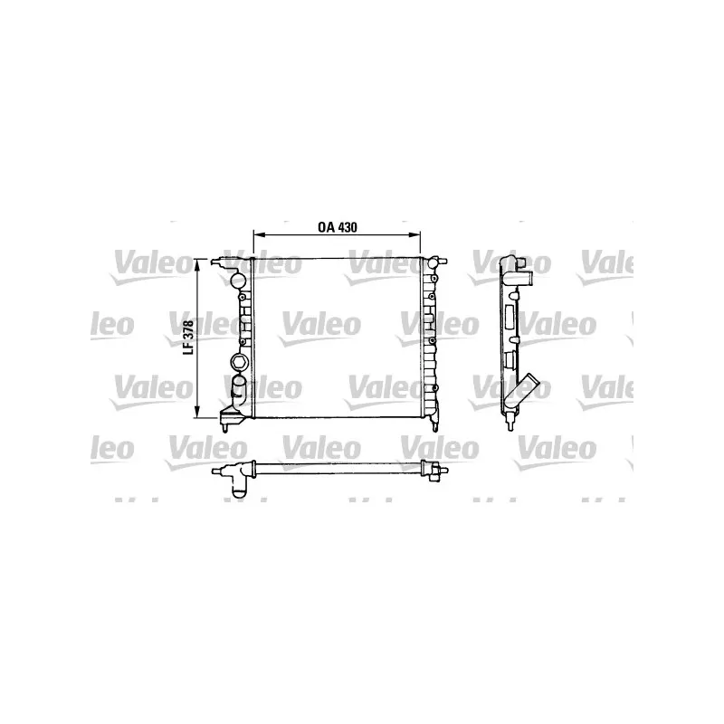 Radiateur, refroidissement du moteur VALEO 816658