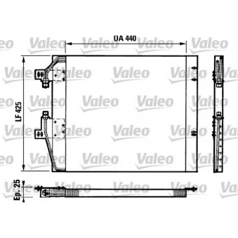 Condenseur, climatisation VALEO 816678