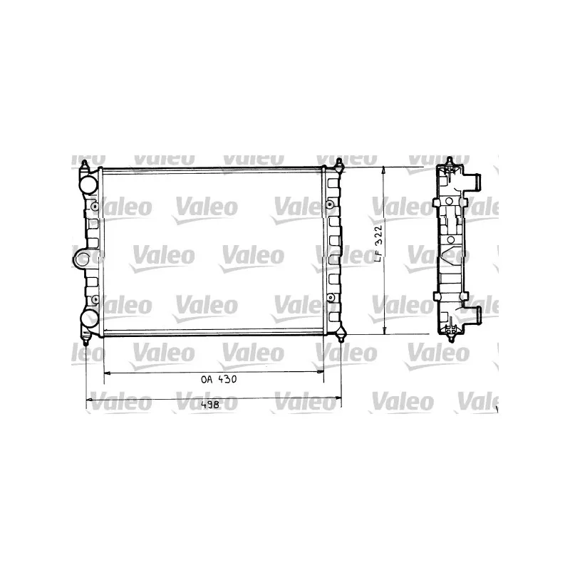 Radiateur, refroidissement du moteur VALEO 816703