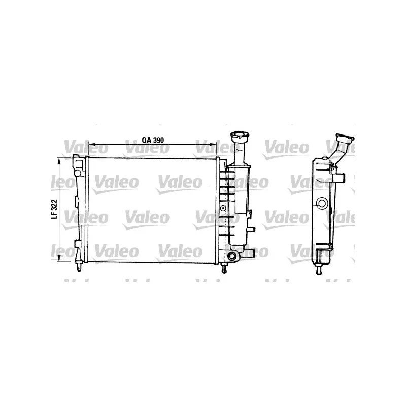Radiateur, refroidissement du moteur VALEO 816706