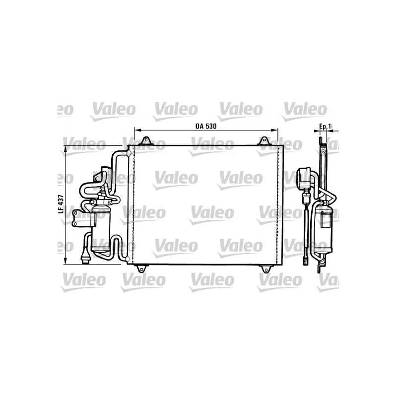 Condenseur, climatisation VALEO 816756