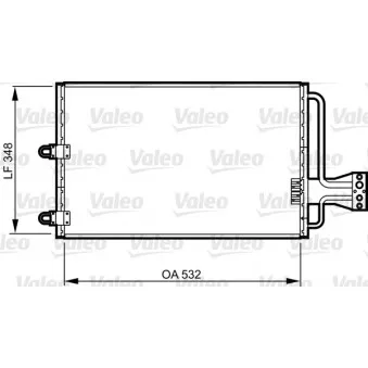 Condenseur, climatisation VALEO 816803