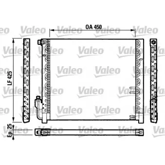 Condenseur, climatisation VALEO 816828