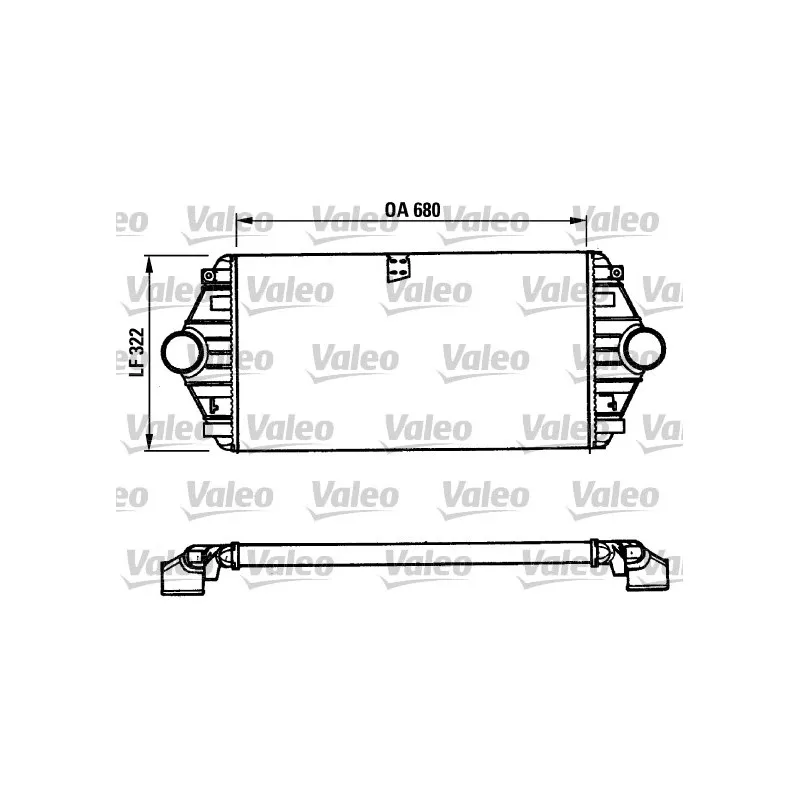 Intercooler, échangeur VALEO 816851