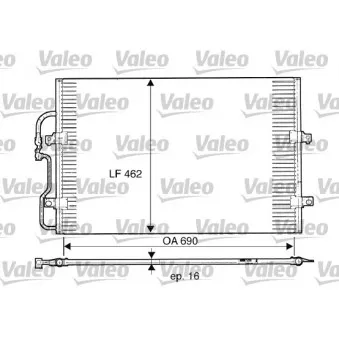 Condenseur, climatisation VALEO 816852