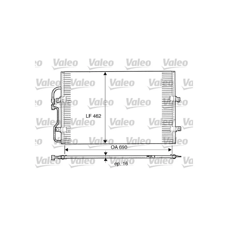 Condenseur, climatisation VALEO 816852