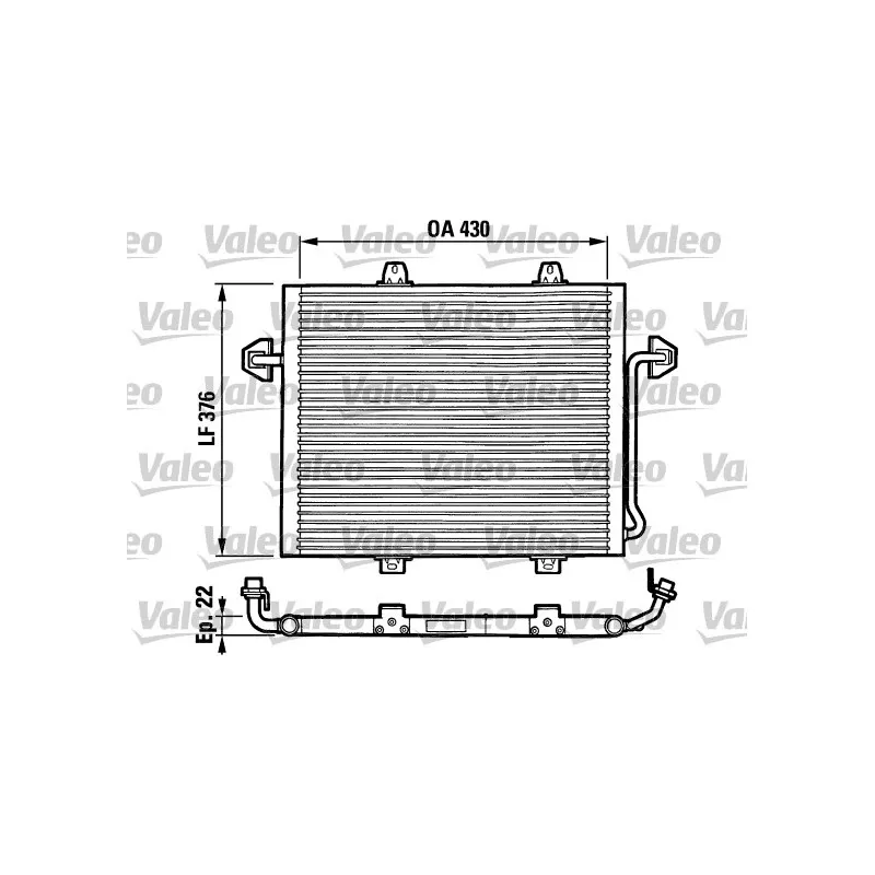Condenseur, climatisation VALEO 816862