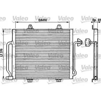 Condenseur, climatisation VALEO 816864