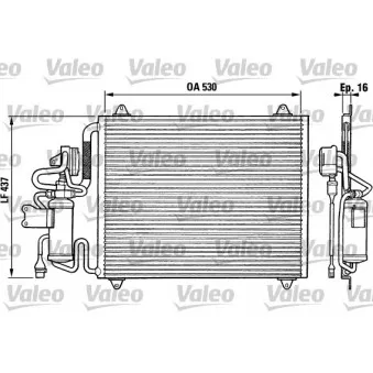 Condenseur, climatisation VALEO 816865