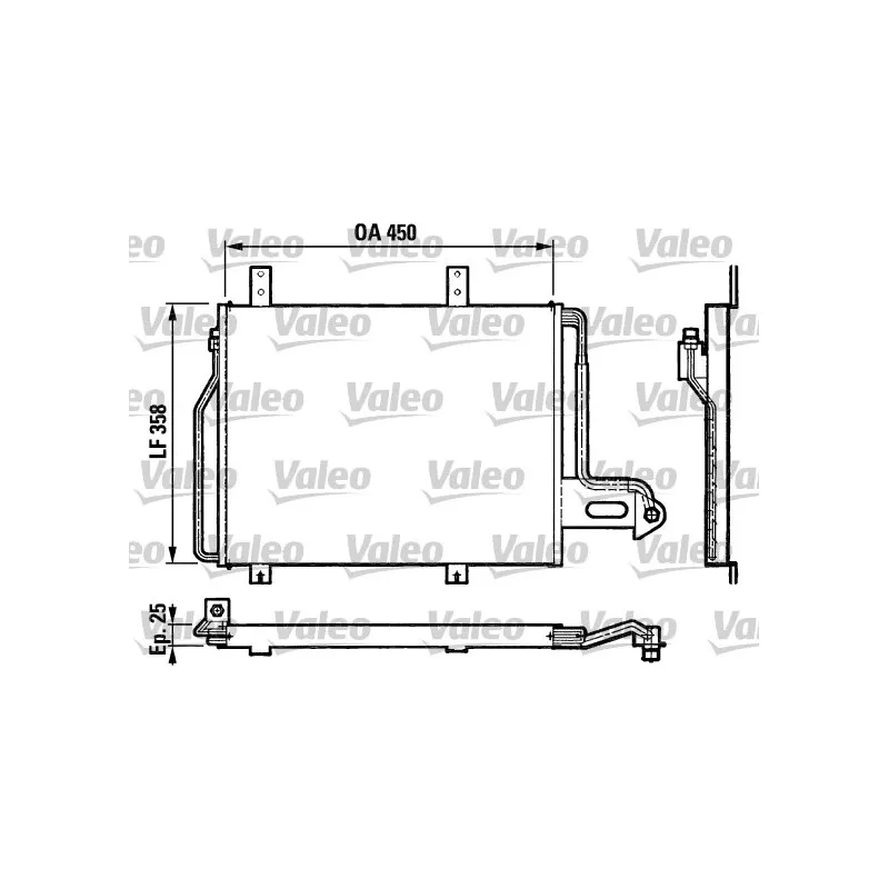 Condenseur, climatisation VALEO 816870
