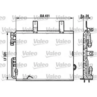 Condenseur, climatisation VALEO 816873