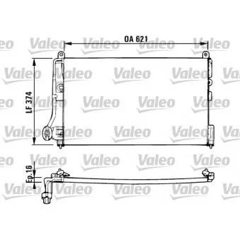 Condenseur, climatisation VALEO 816882