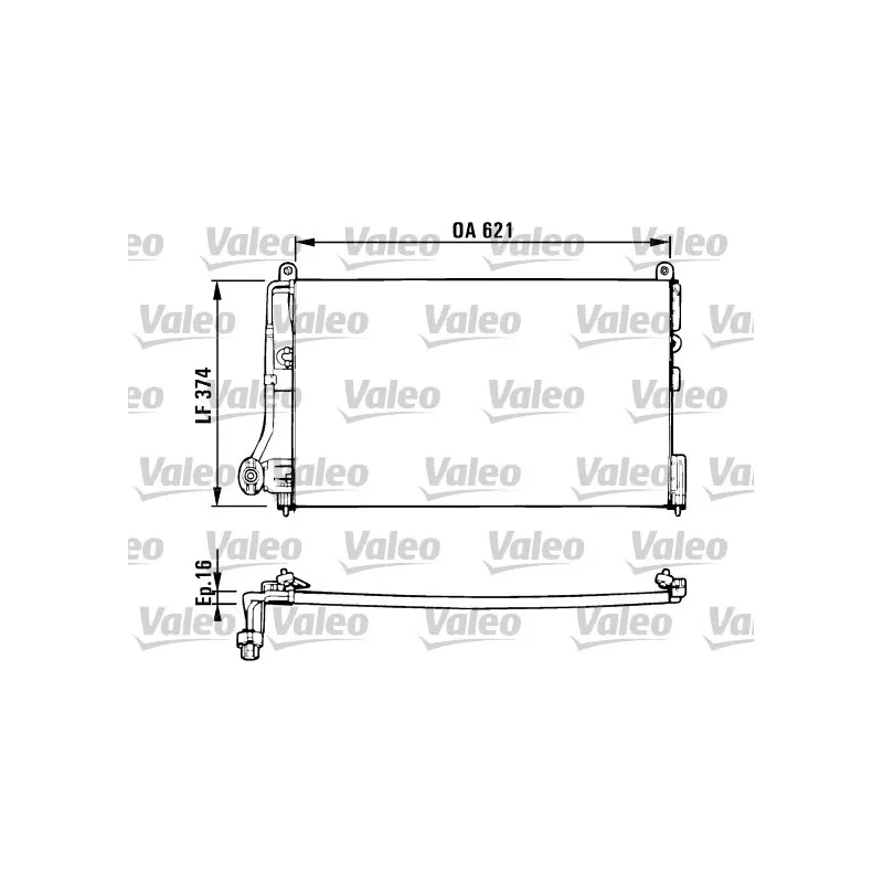 Condenseur, climatisation VALEO 816882