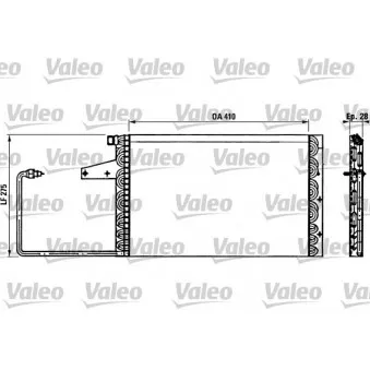 Condenseur, climatisation VALEO 816886